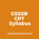 GSSSB CPT Syllabus