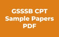 gsssb cpt papers
