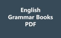 English Grammar Books PDF